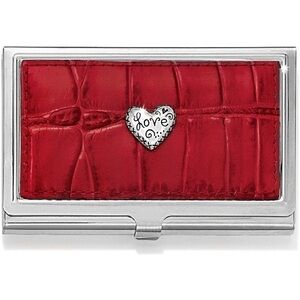 Brighton Love Beat Business Card Holder with Dust Bag NWT